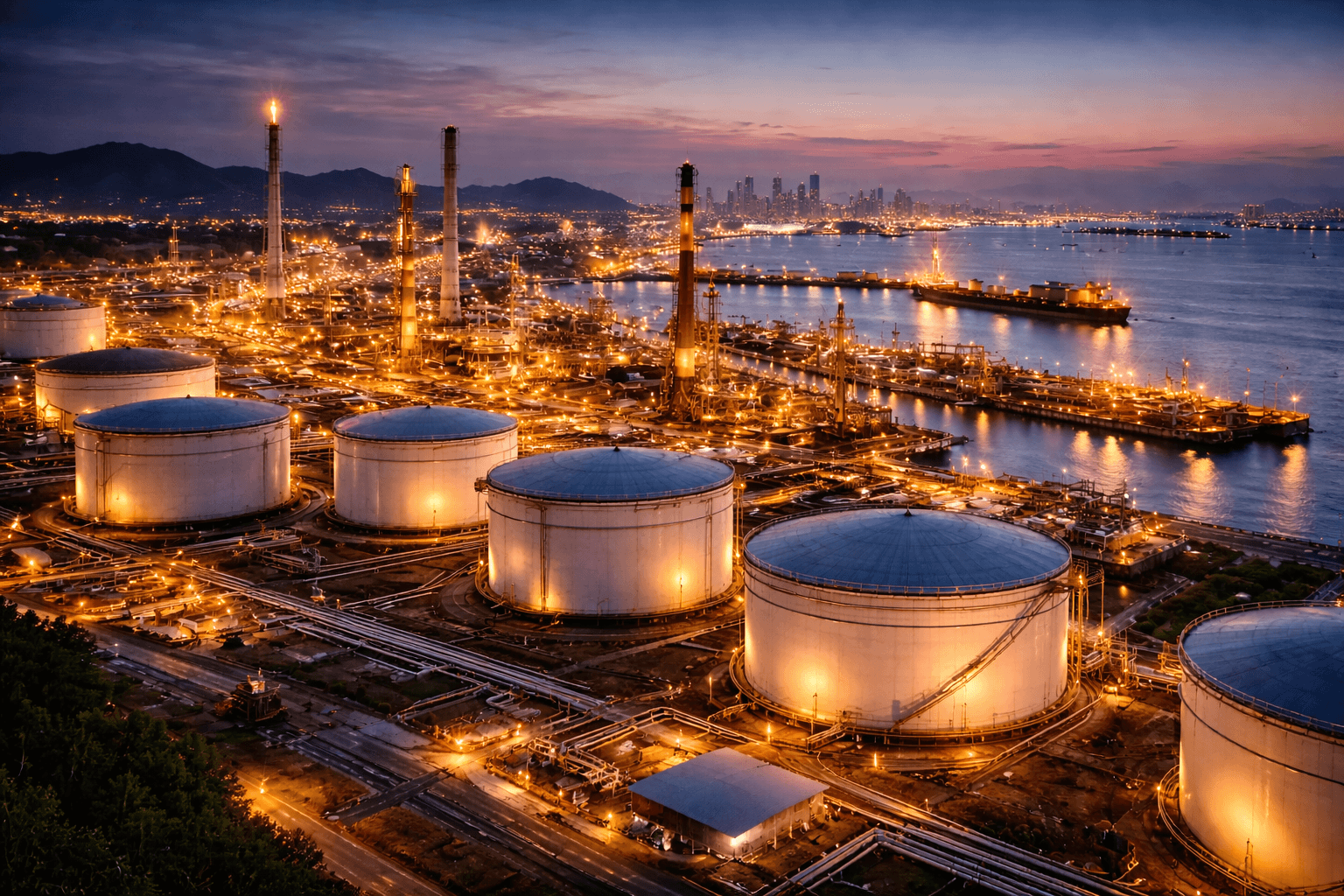 Refinery and storage terminal infrastructure